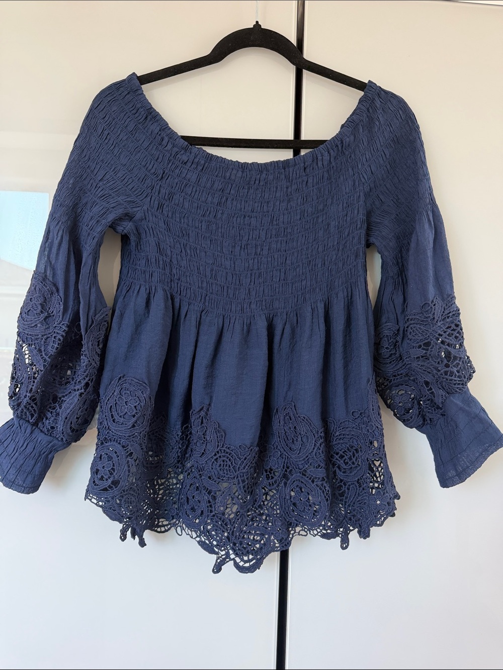 CASTING Navy Blue Top - Labeled Size L